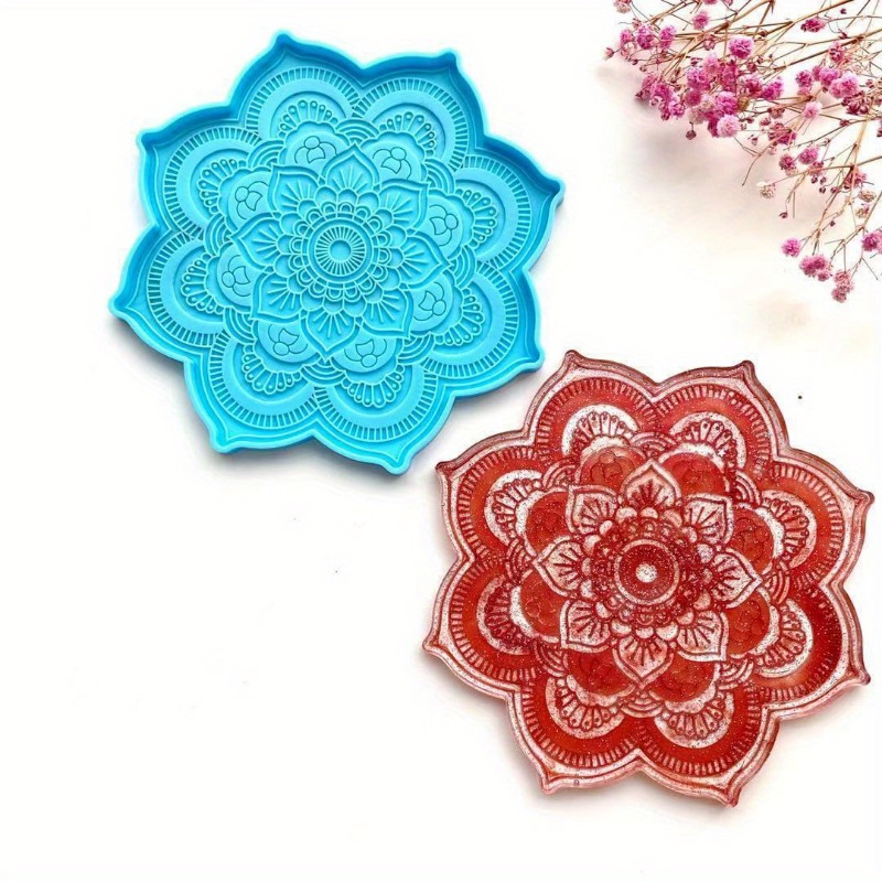 Mandala Coaster Silicone Mold  - Coaster Mold Round incelemesi ve fiyatı
