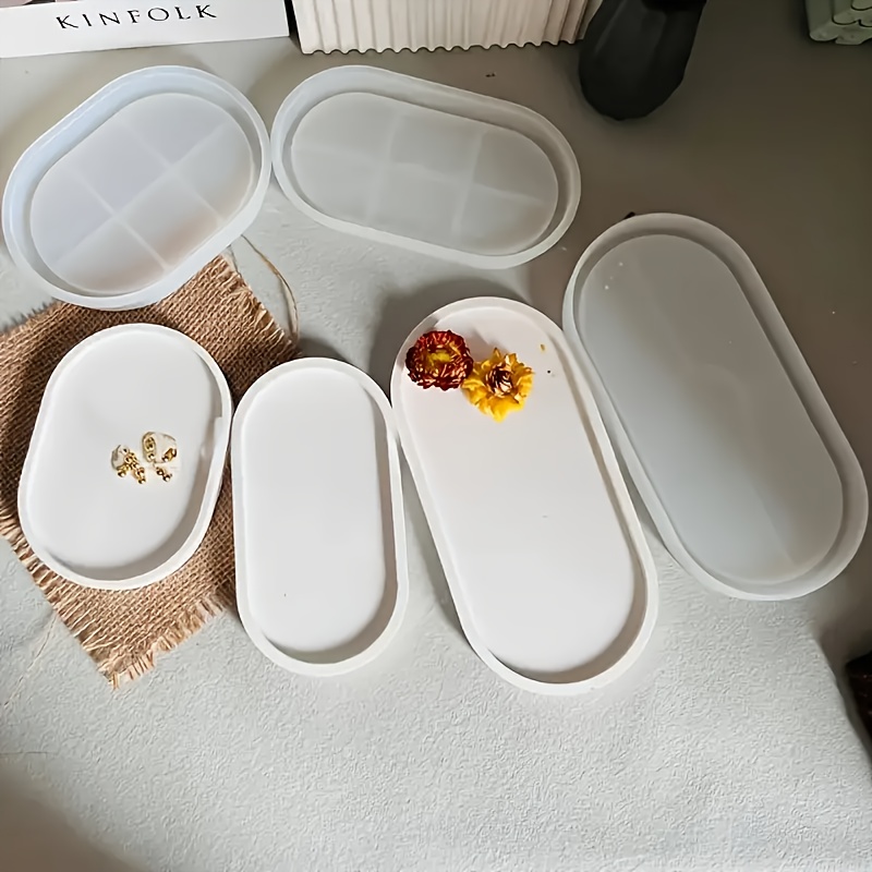 Oval silicone mold for concret - Serving Tray Mold incelemesi ve fiyatı