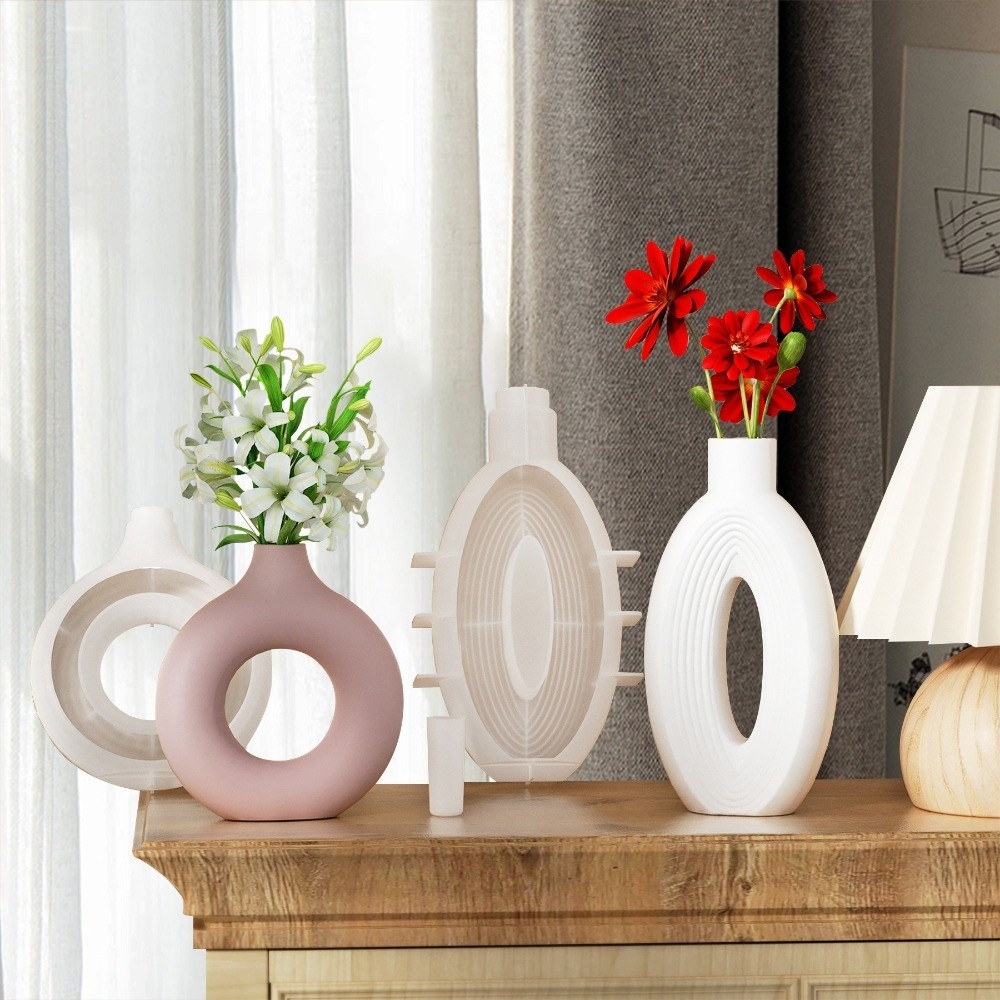 Oval Stripe Silicone Vase Mold - Resin Craft Workshop incelemesi ve fiyatı