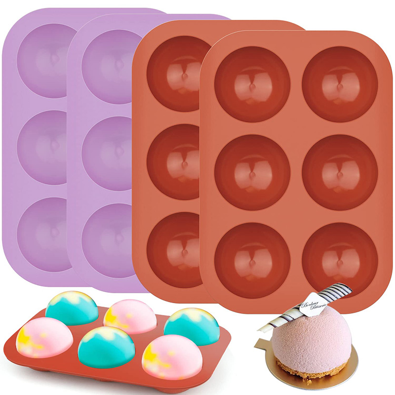 6 Cavities Semicircle Silicone - Coaster Mold Round incelemesi ve fiyatı