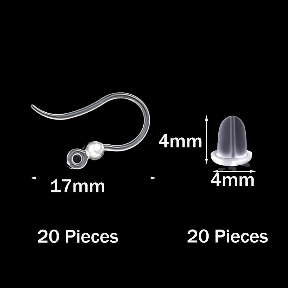 40pcs Clear Plastic Earring Ho - Resin Craft Projects incelemesi ve fiyatı