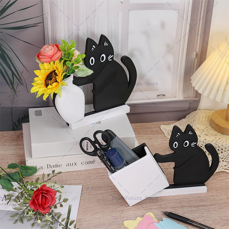 3D Printed Naughty Kitten Vase - Dried Flower Bulk incelemesi ve fiyatı