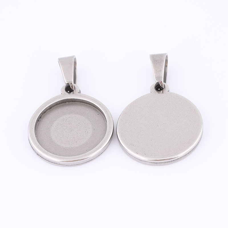 10pcs 15mm Round Cabochon Base - Bezels Set Pendant incelemesi ve fiyatı