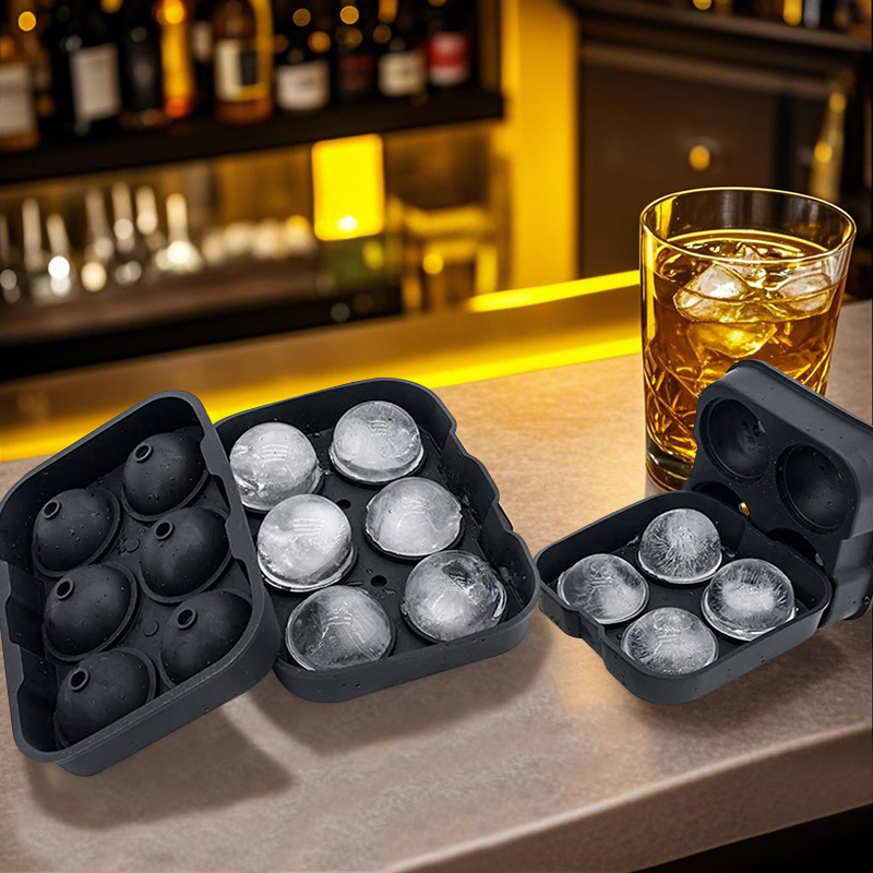 Ice grid tray with lid 6/4 rou - Coaster Mold Round incelemesi ve fiyatı