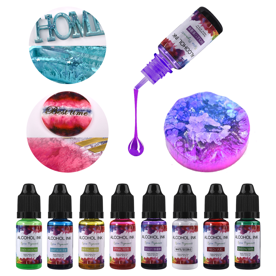 10ml/15ml Art Ink Alcohol Resi - Resin Dye Alcohol incelemesi ve fiyatı