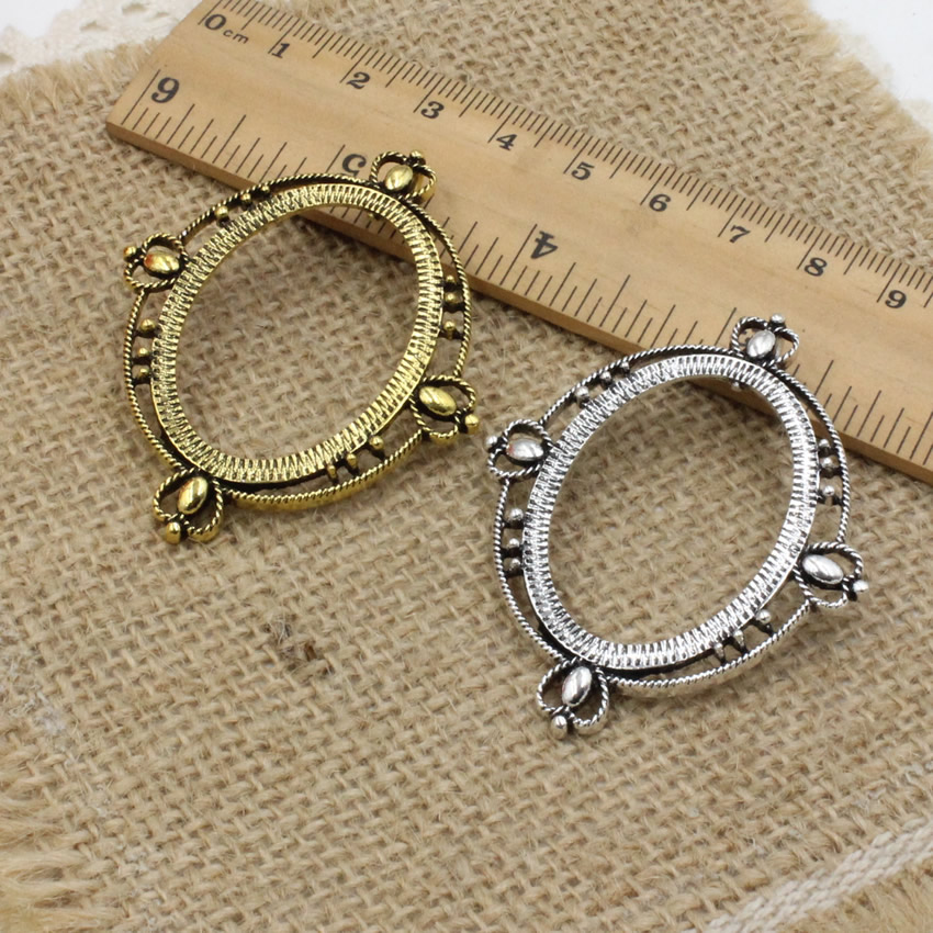 Fit 30x40mm Oval Cabochon Anti - Bezels Set Pendant incelemesi ve fiyatı