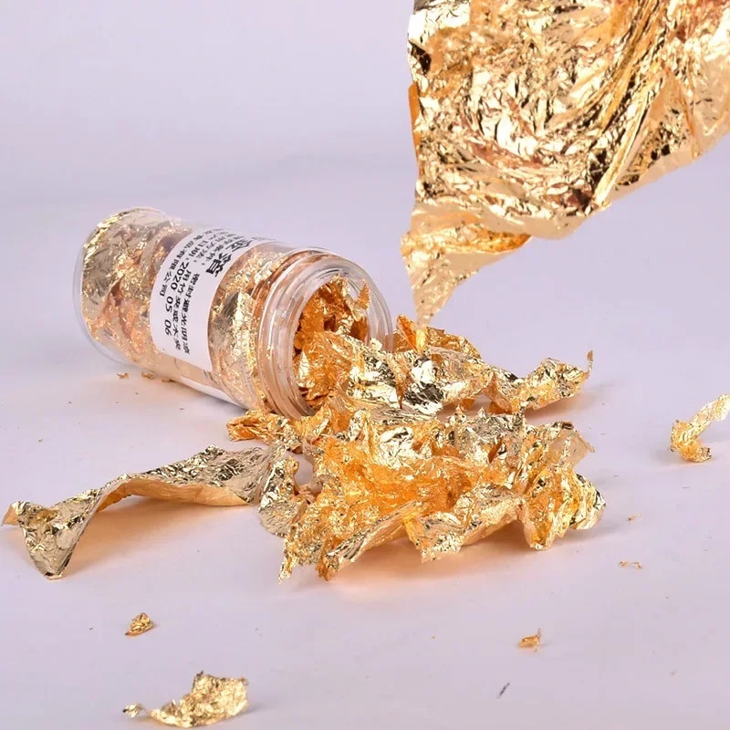 2g/1g Metallic Foil Flakes Gol - Gold Foil Flakes incelemesi ve fiyatı