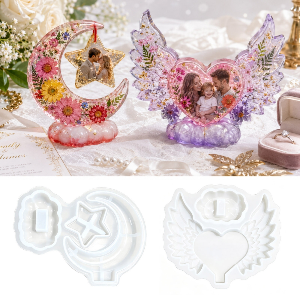 S0308 Heart Shaped Photo Frame - Resin Craft Ideas incelemesi ve fiyatı