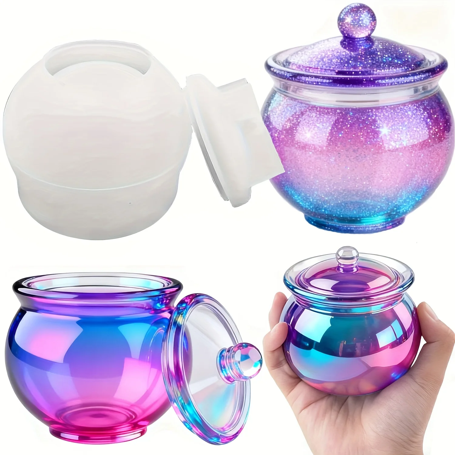 1 set of round resin can molds - Resin Jewelry Kit incelemesi ve fiyatı