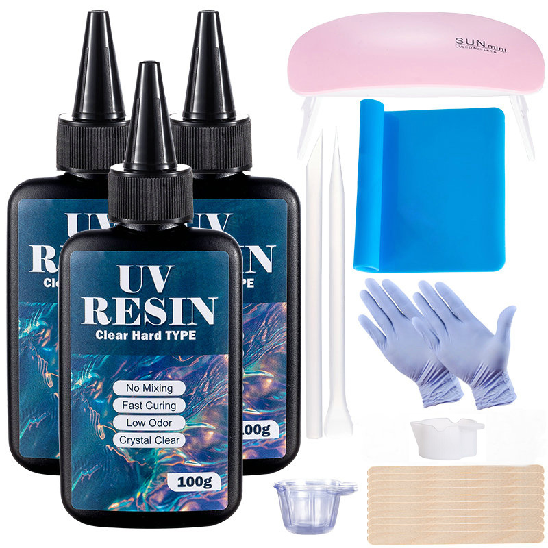 100g/250g Clear UV Resin Hard  - Epoxy Uv Resin Kit incelemesi ve fiyatı