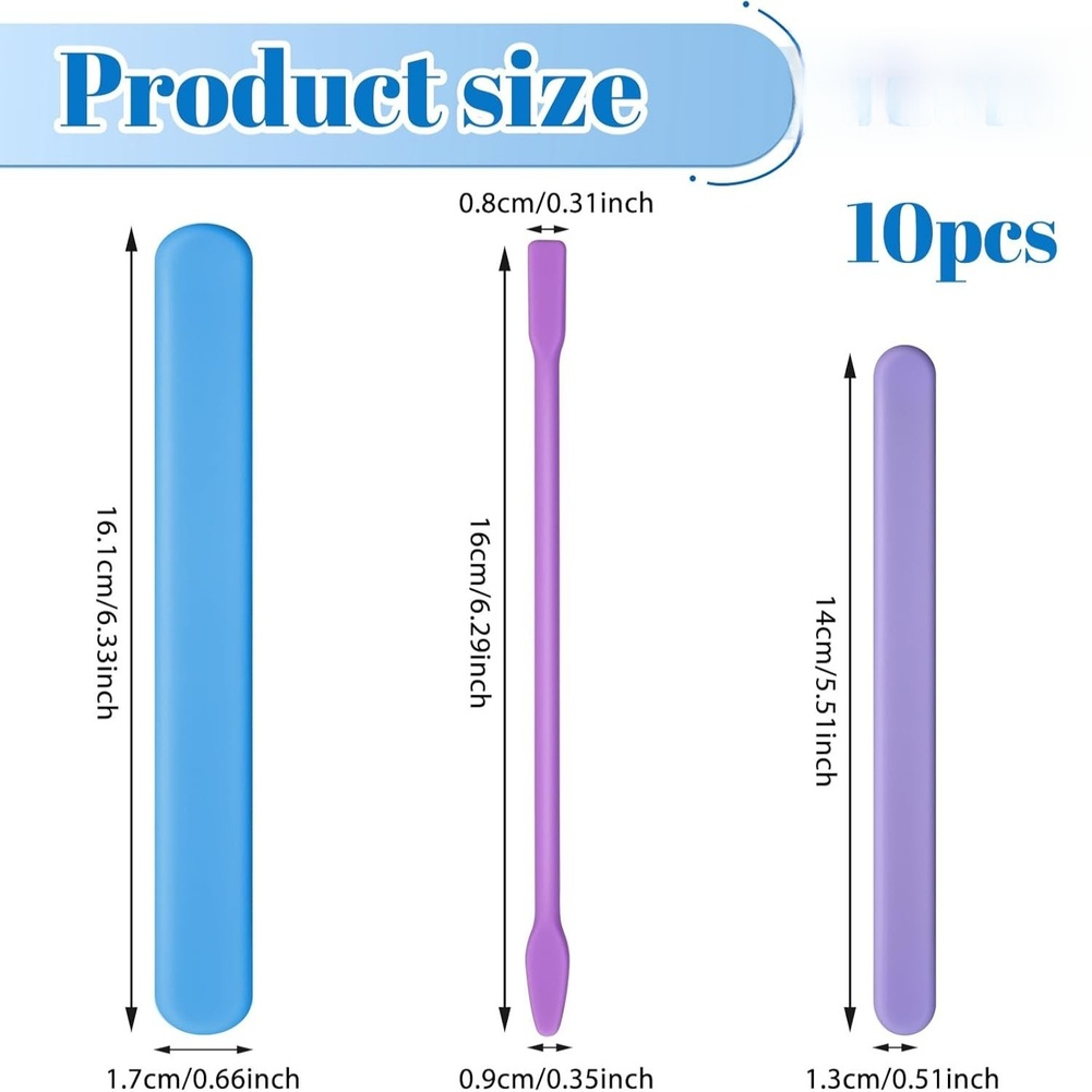 10 Piece Silicone Stirring Set - Resin Craft Workshop incelemesi ve fiyatı
