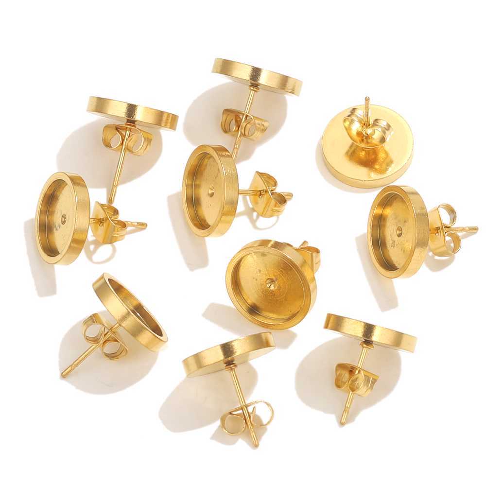 10pcs Stainless Steel Gold Ear - Resin Jewelry Kit incelemesi ve fiyatı
