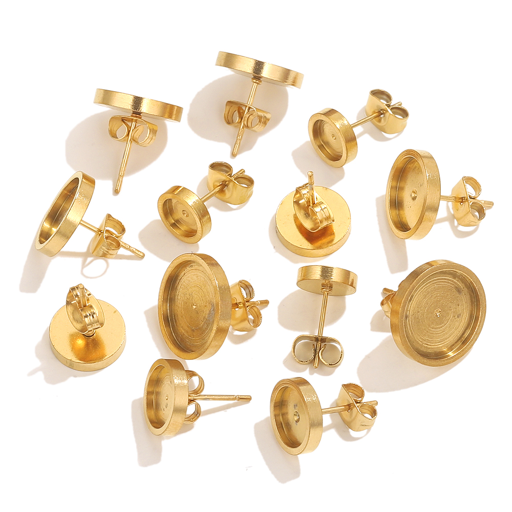 10pcs Stainless Steel Gold Ear - Resin Jewelry Kit incelemesi ve fiyatı