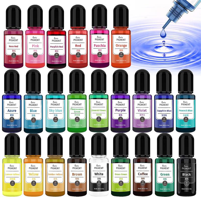 24 Color Art Ink Alcohol Resin - Resin Dye Alcohol incelemesi ve fiyatı