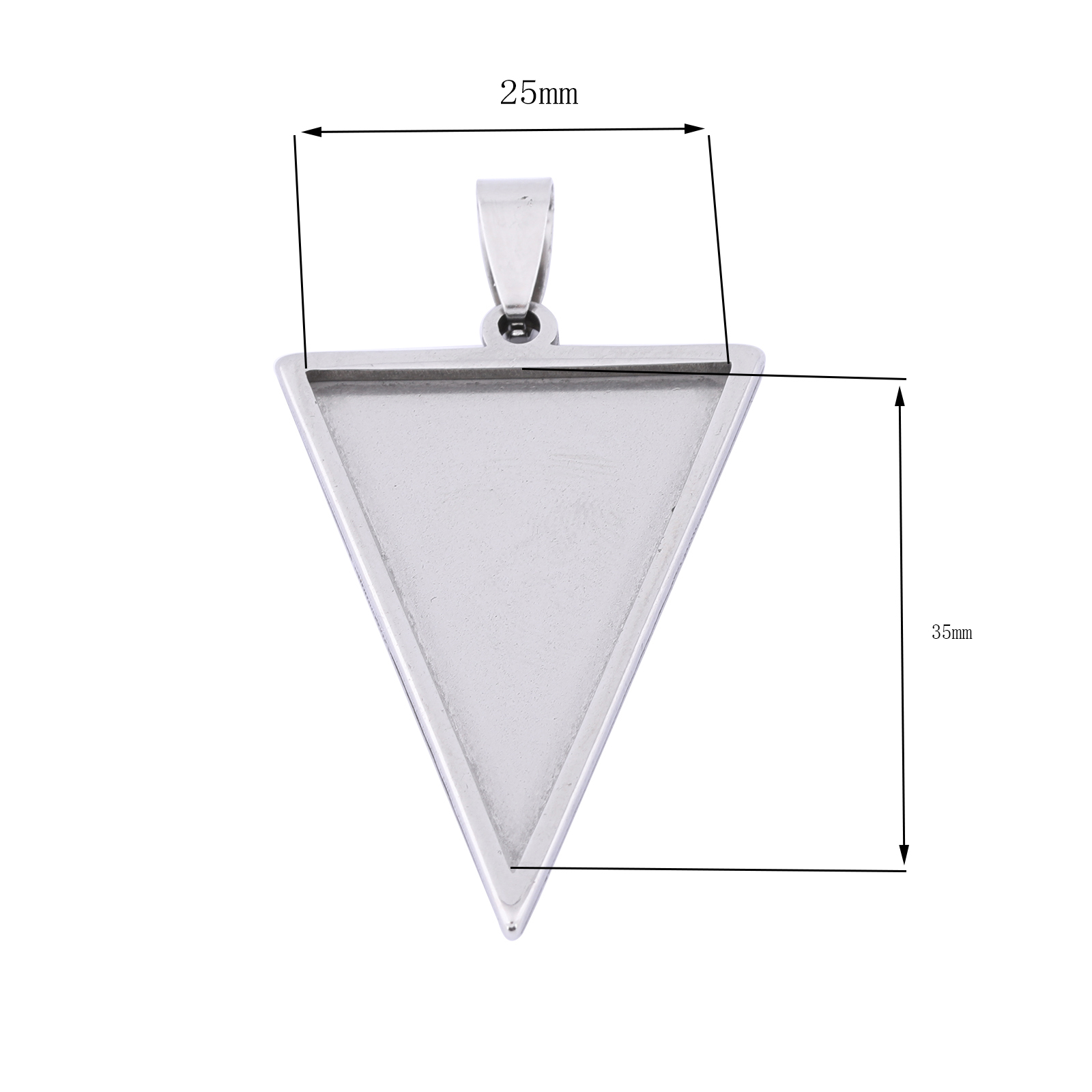 5pcs Stainless Steel 25x35mm T - Bezels Set Pendant incelemesi ve fiyatı