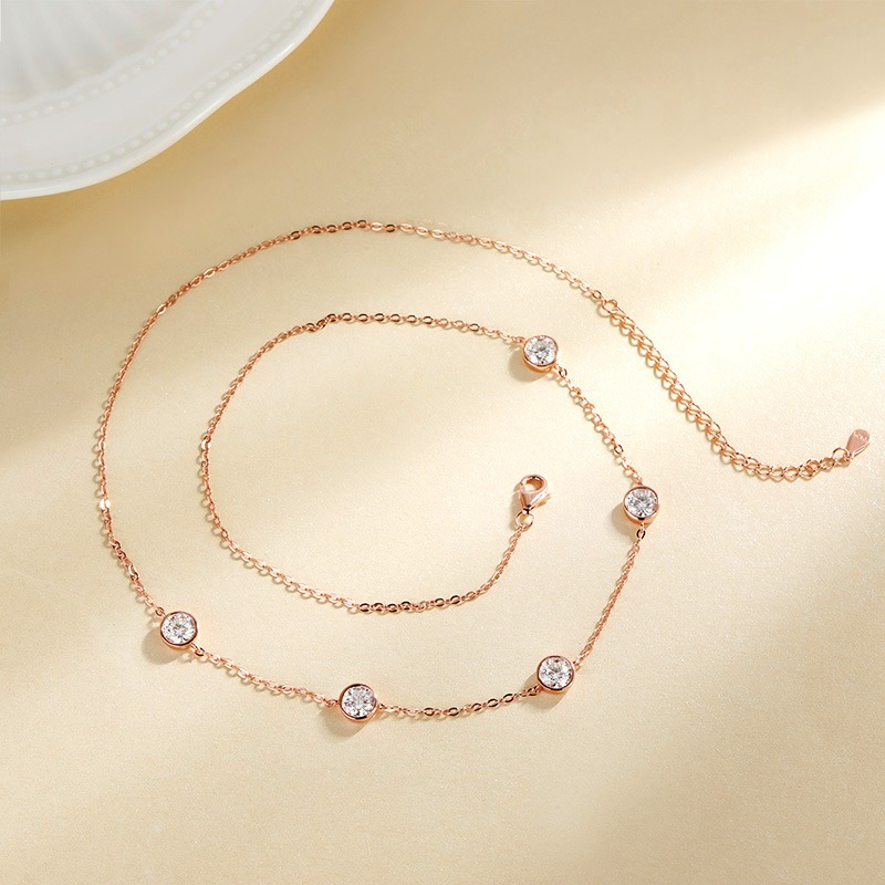 GRA Certified 5mm Moissanite N - Bezels Set Pendant incelemesi ve fiyatı